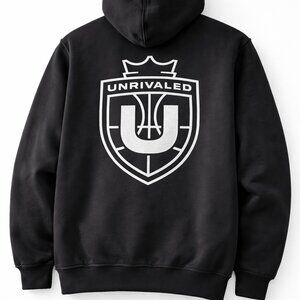 Unrivaled Basketball Hoodie Sweatshirt AUTHENTIC Black unisex small Like New